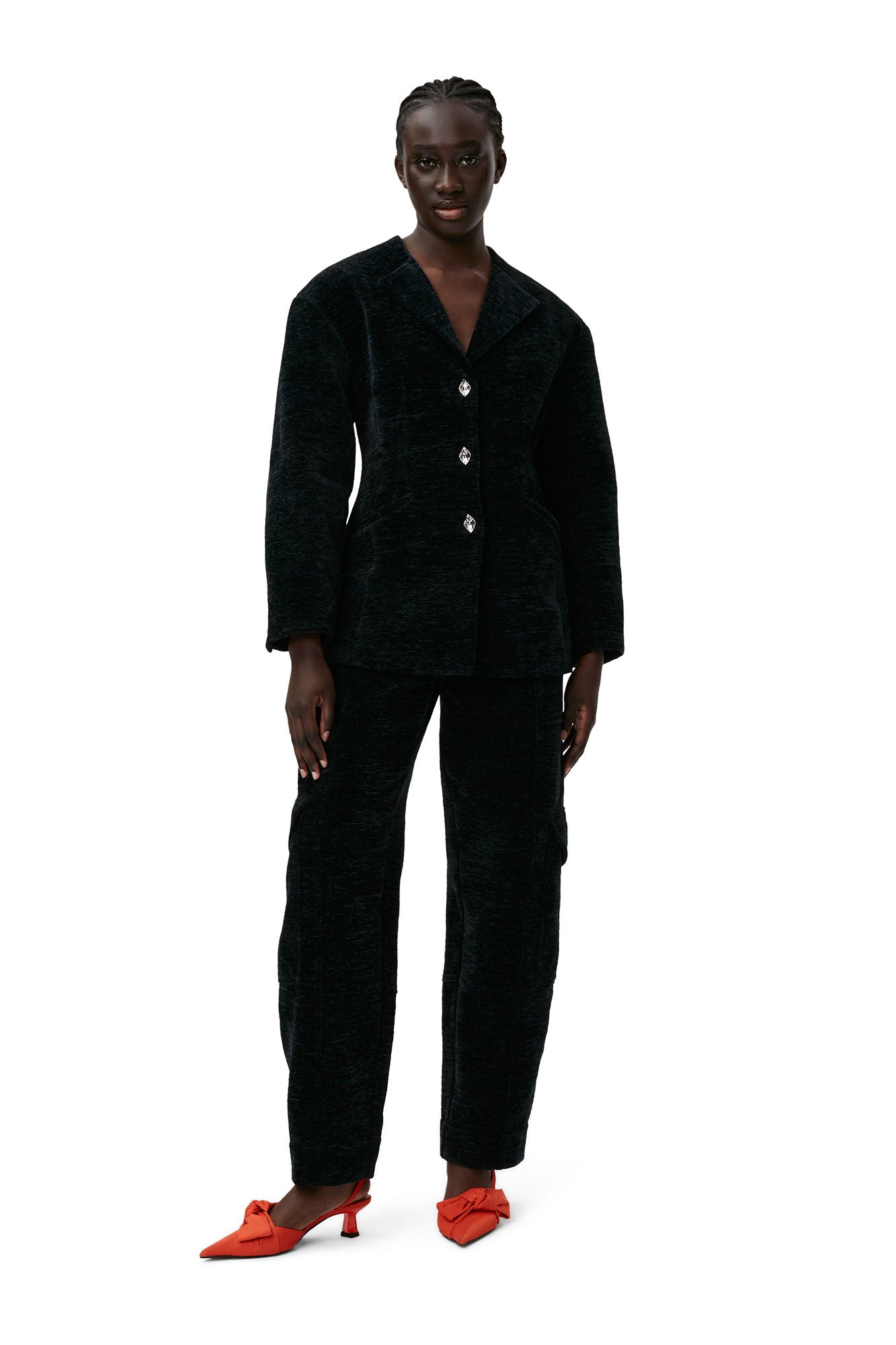 Chenille Trousers | Black