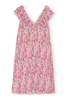 Pleated Georgette Midi Dress | Sugar Plum