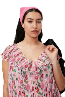 Pleated Georgette Midi Dress | Sugar Plum