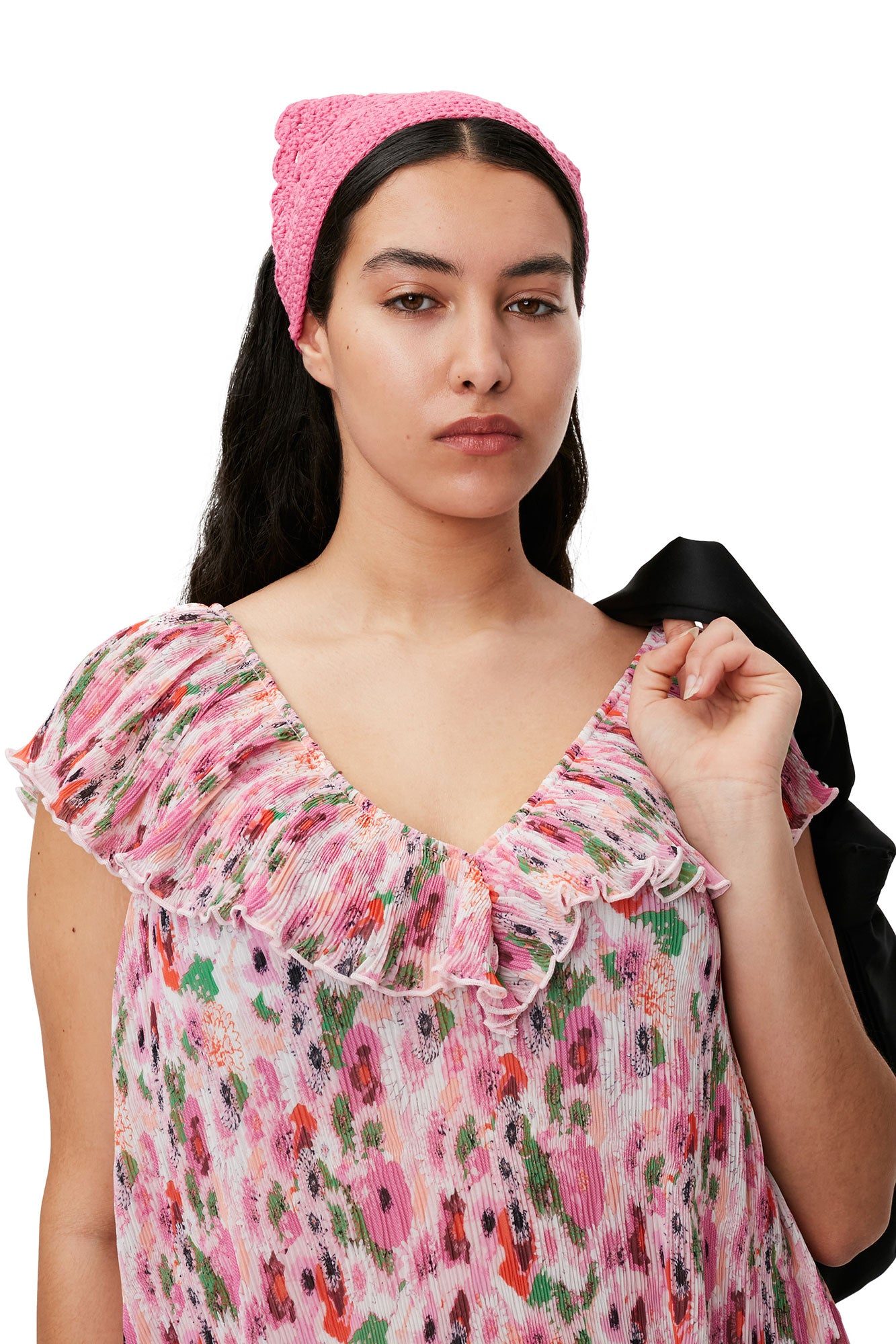 Pleated Georgette Midi Dress | Sugar Plum