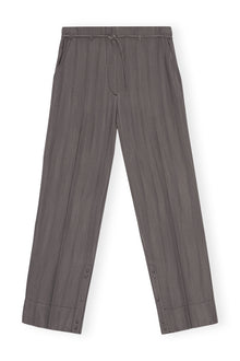 Drapey Stripe Trousers | Black Stripes