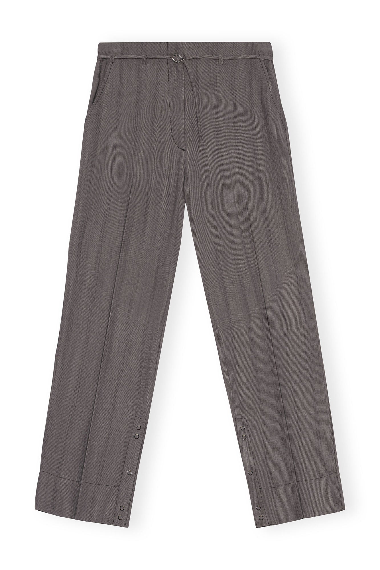 Drapey Stripe Trousers | Black Stripes