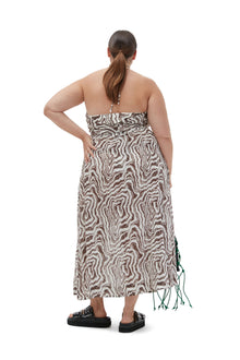 Printed Wrap Top | Egret