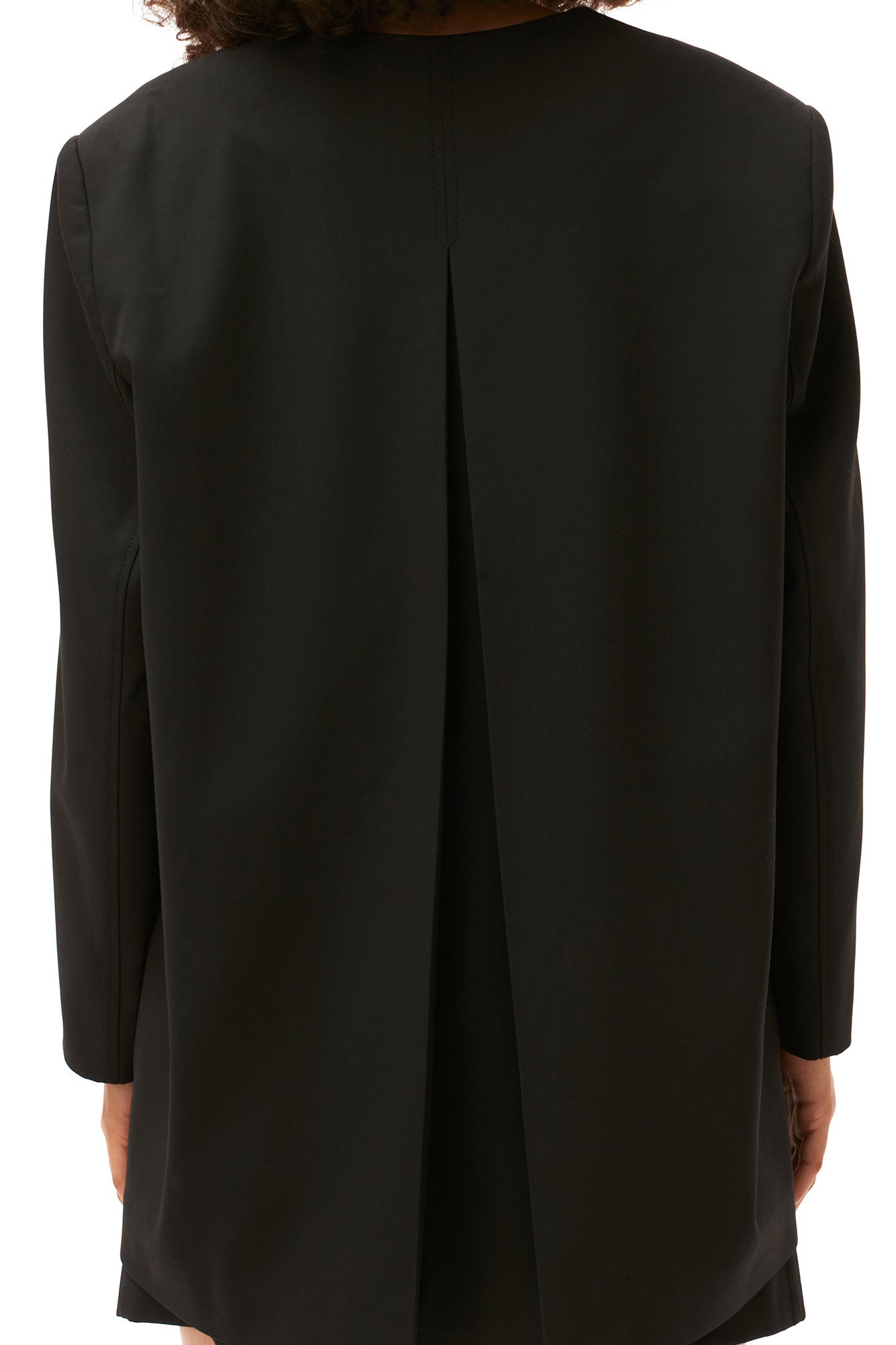 Drapey Melange Oversized Blazer | Black