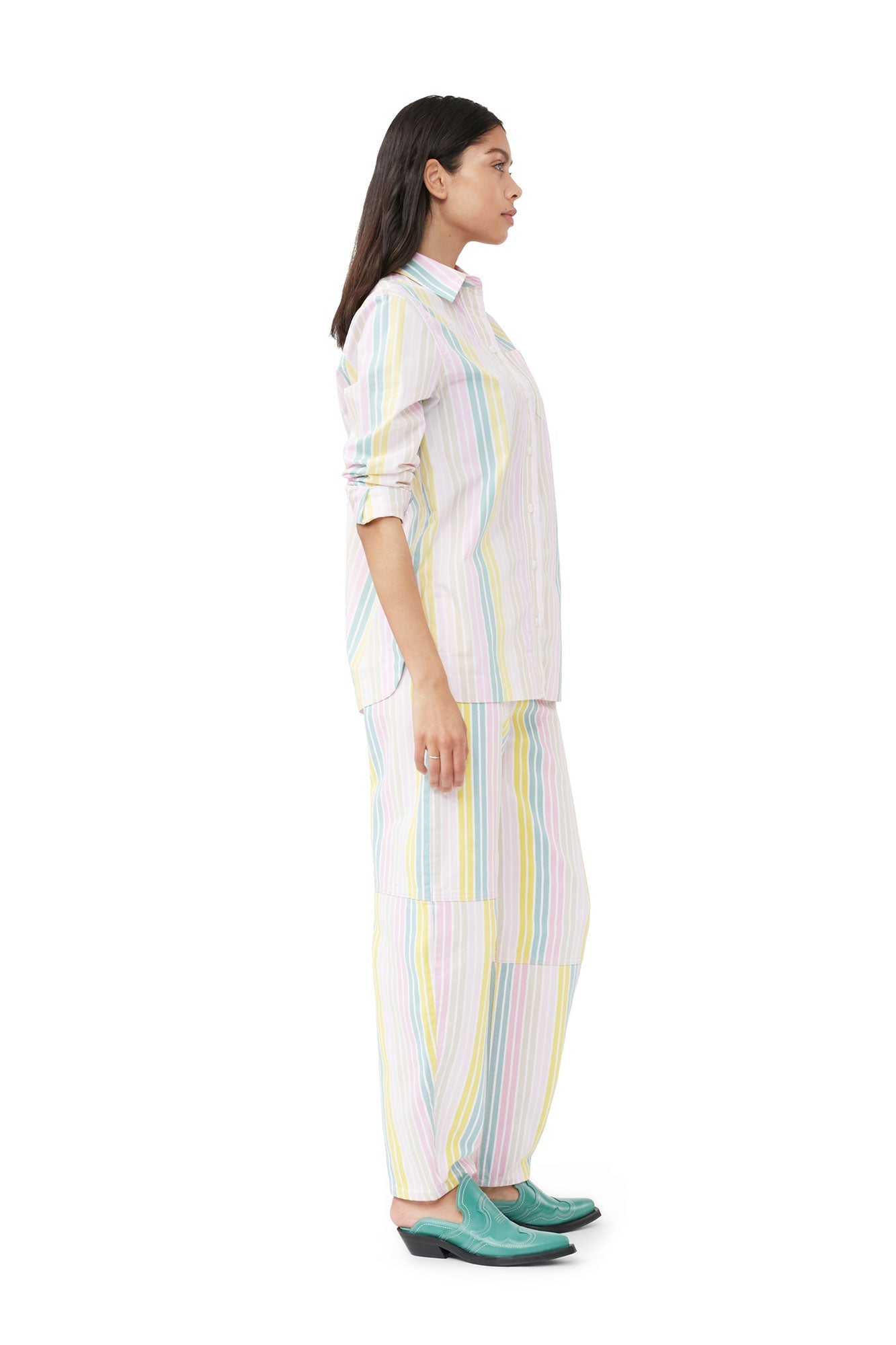 Stripe Cotton Shirt | Multicolor