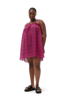 Broderie Anglaise Strap Dress | Sparkling Grape