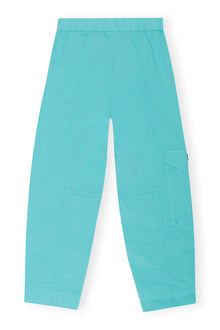 Elasticated Curve Trousers | Blue Curacao