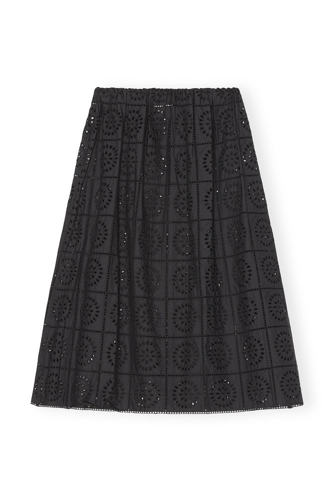 Broderie Anglaise Skirt | Black