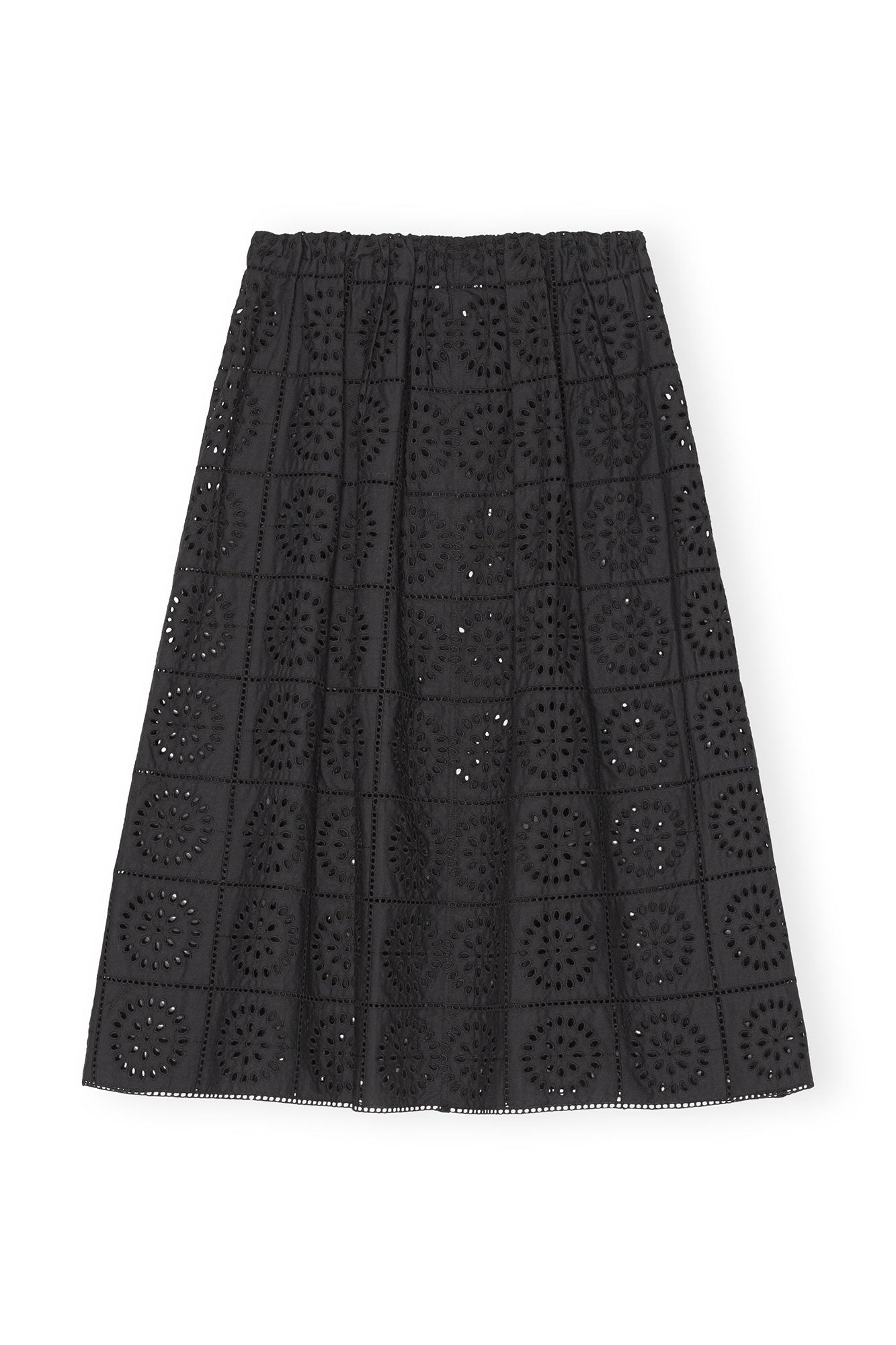 Broderie Anglaise Skirt | Black