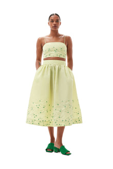 Beaded Nylon Skirt | Lily Green