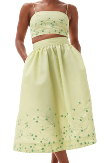 Beaded Nylon Skirt | Lily Green