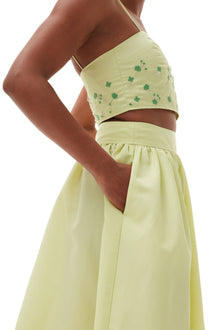 Beaded Nylon Skirt | Lily Green