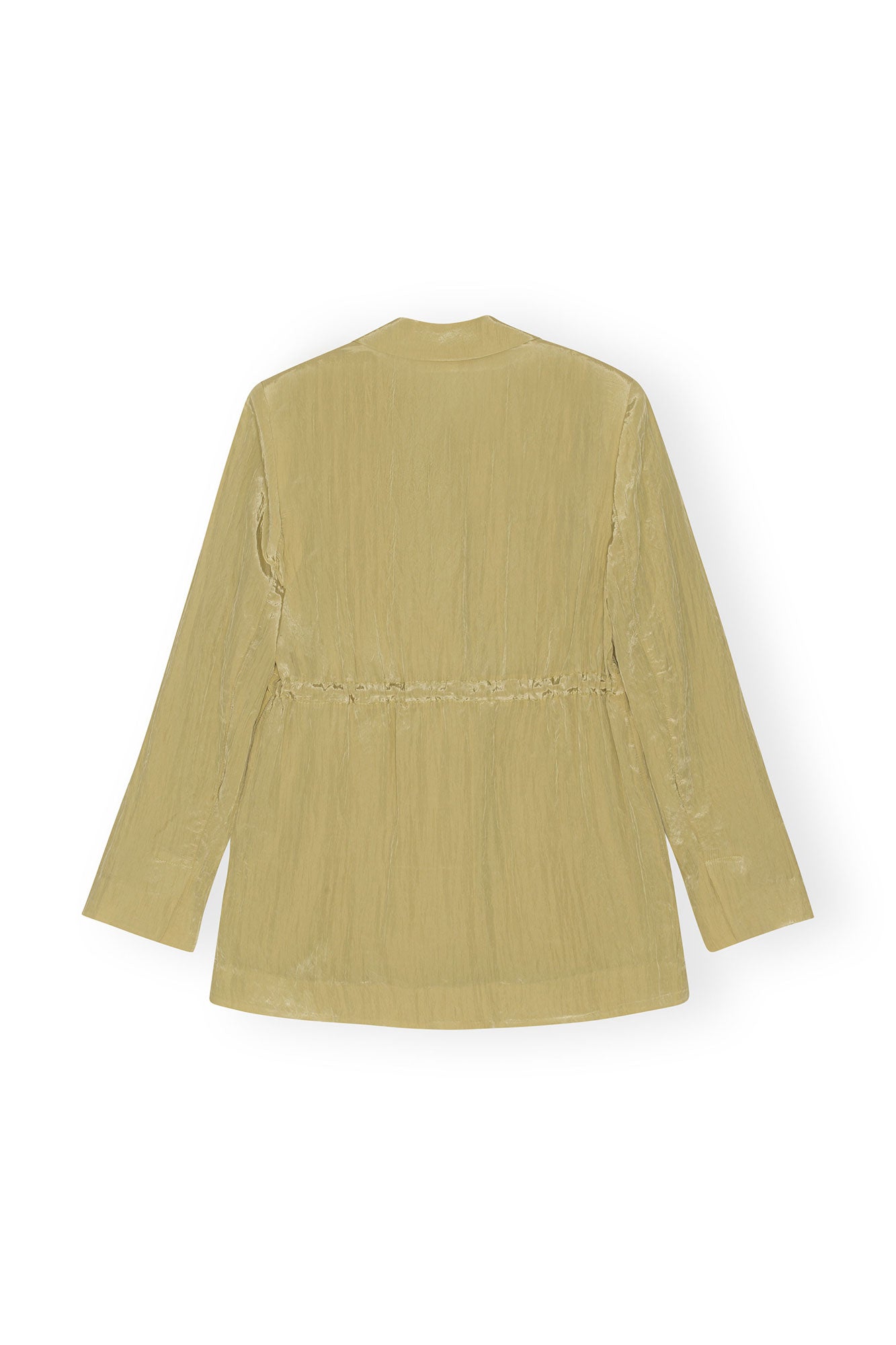 Shiny Tech Blazer | Leek Green