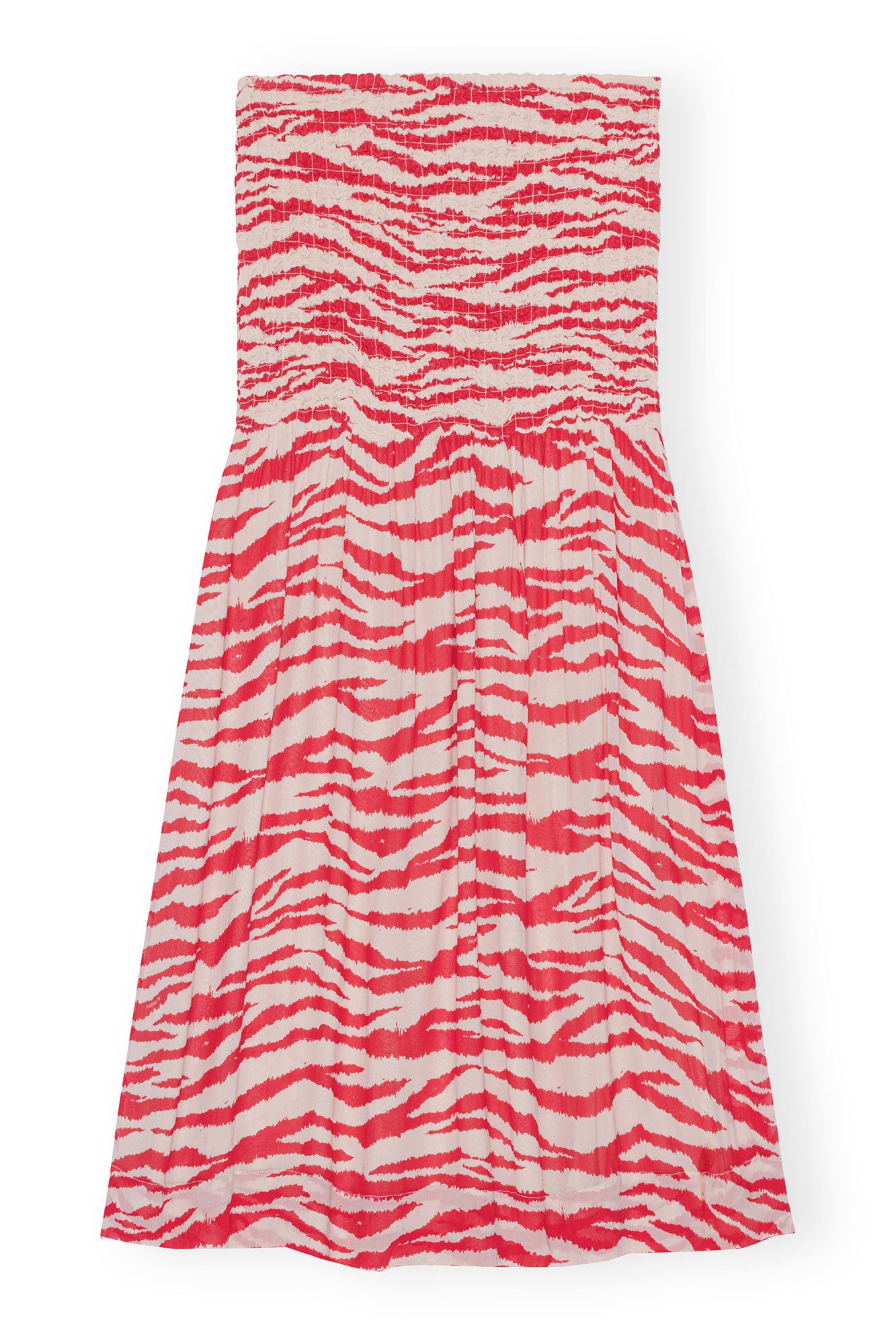 Printed Georgette Maxi Smock Skirt | Castle Wall