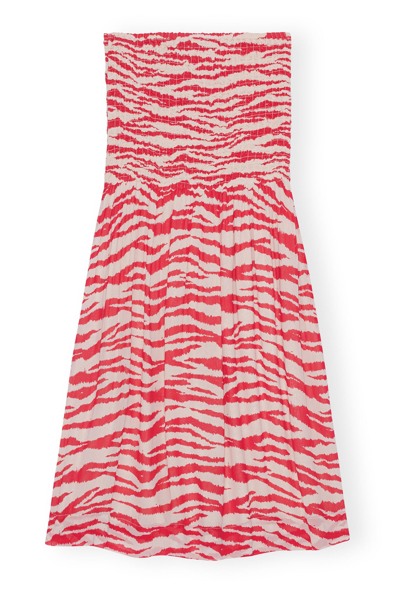 Printed Georgette Maxi Smock Skirt | Castle Wall