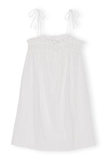 Light Broderie Anglaise Strap Dress | Bright White