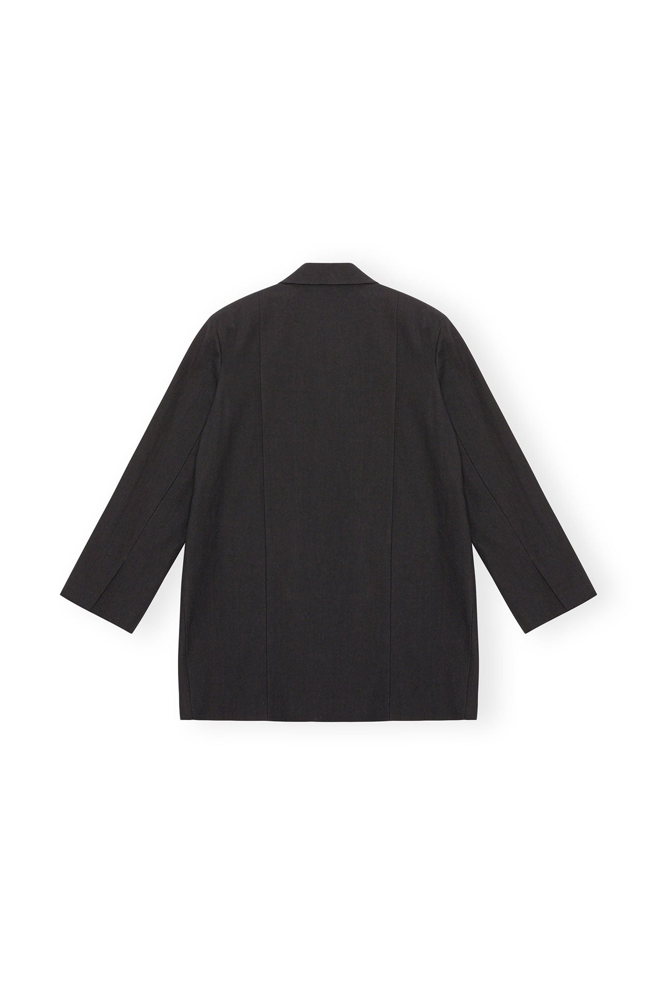 Cotton Suiting Oversized Blazer | Black