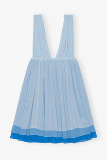 Chiffon Mini Dress | Ethereal Blue