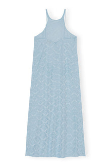 Viscose Jacquard Slip Dress | Corydalis Blue