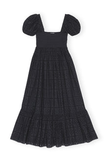 Broderie Anglaise Maxi Dress | Black