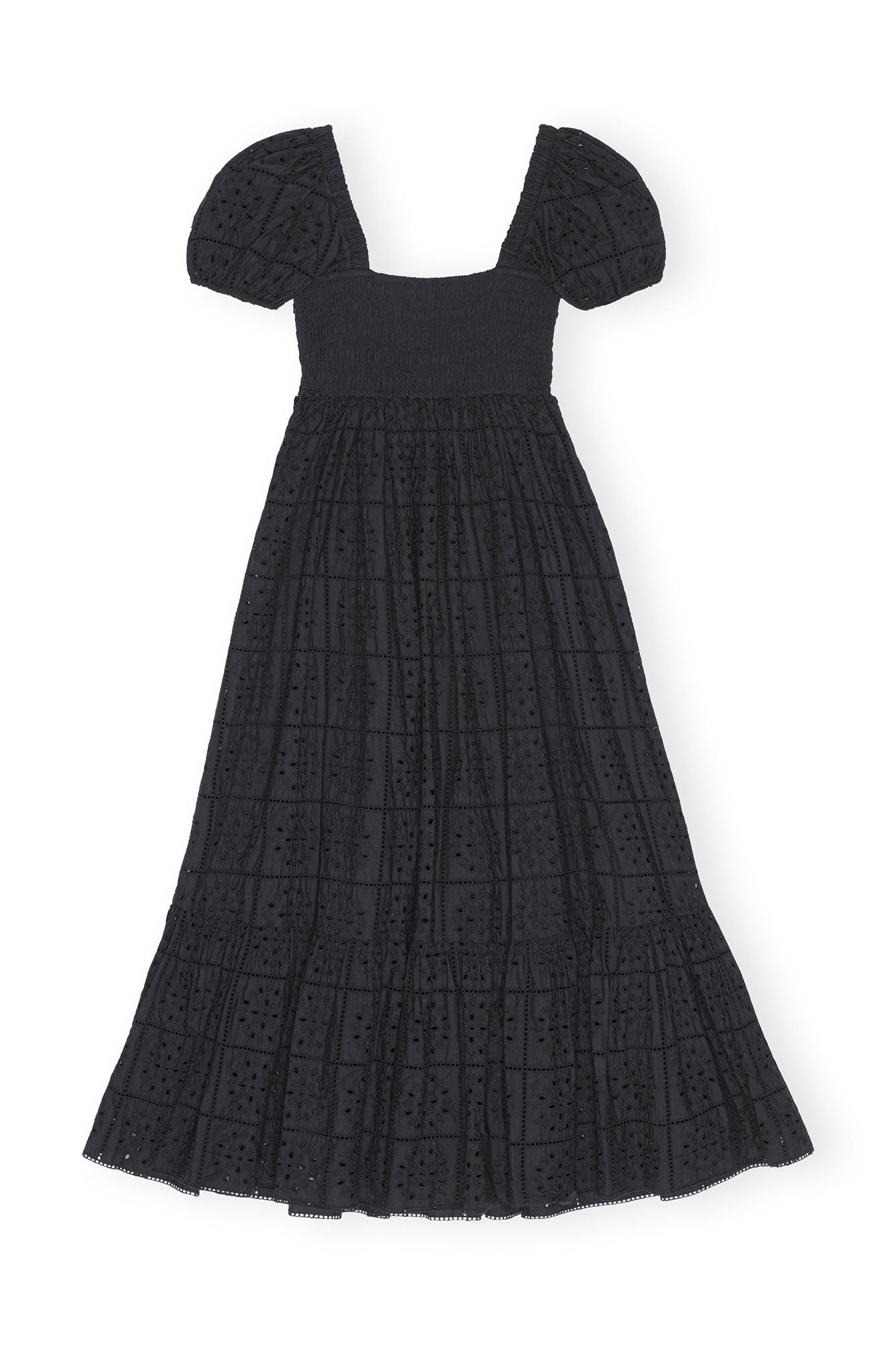 Broderie Anglaise Maxi Dress | Black
