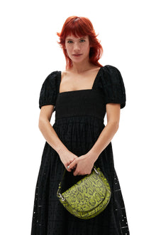 Broderie Anglaise Maxi Dress | Black