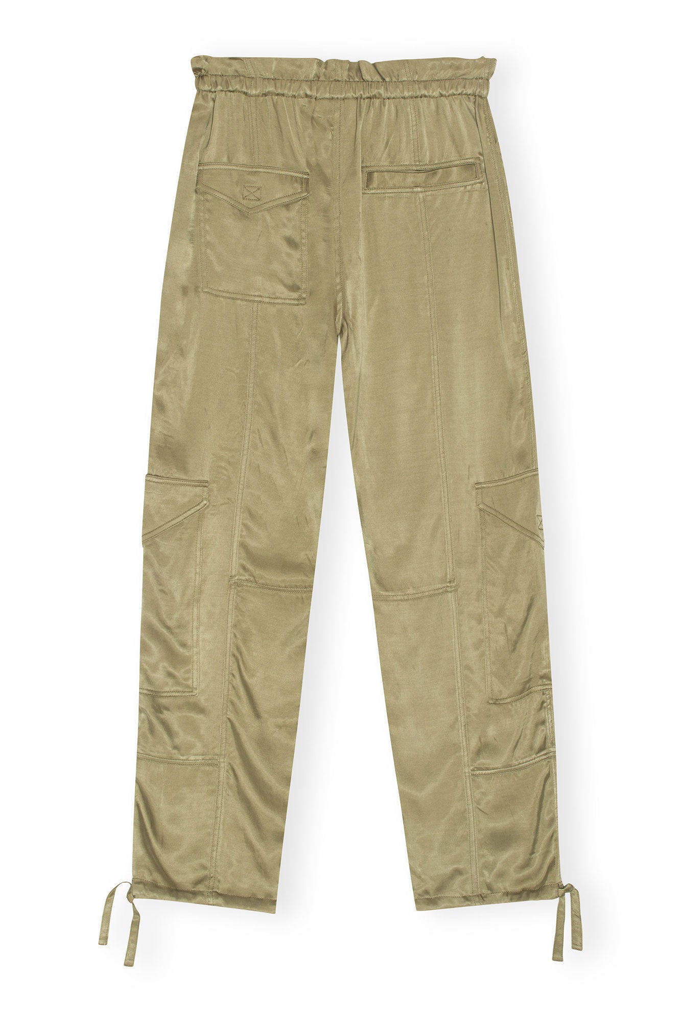 Washed Satin Pants | Aloe