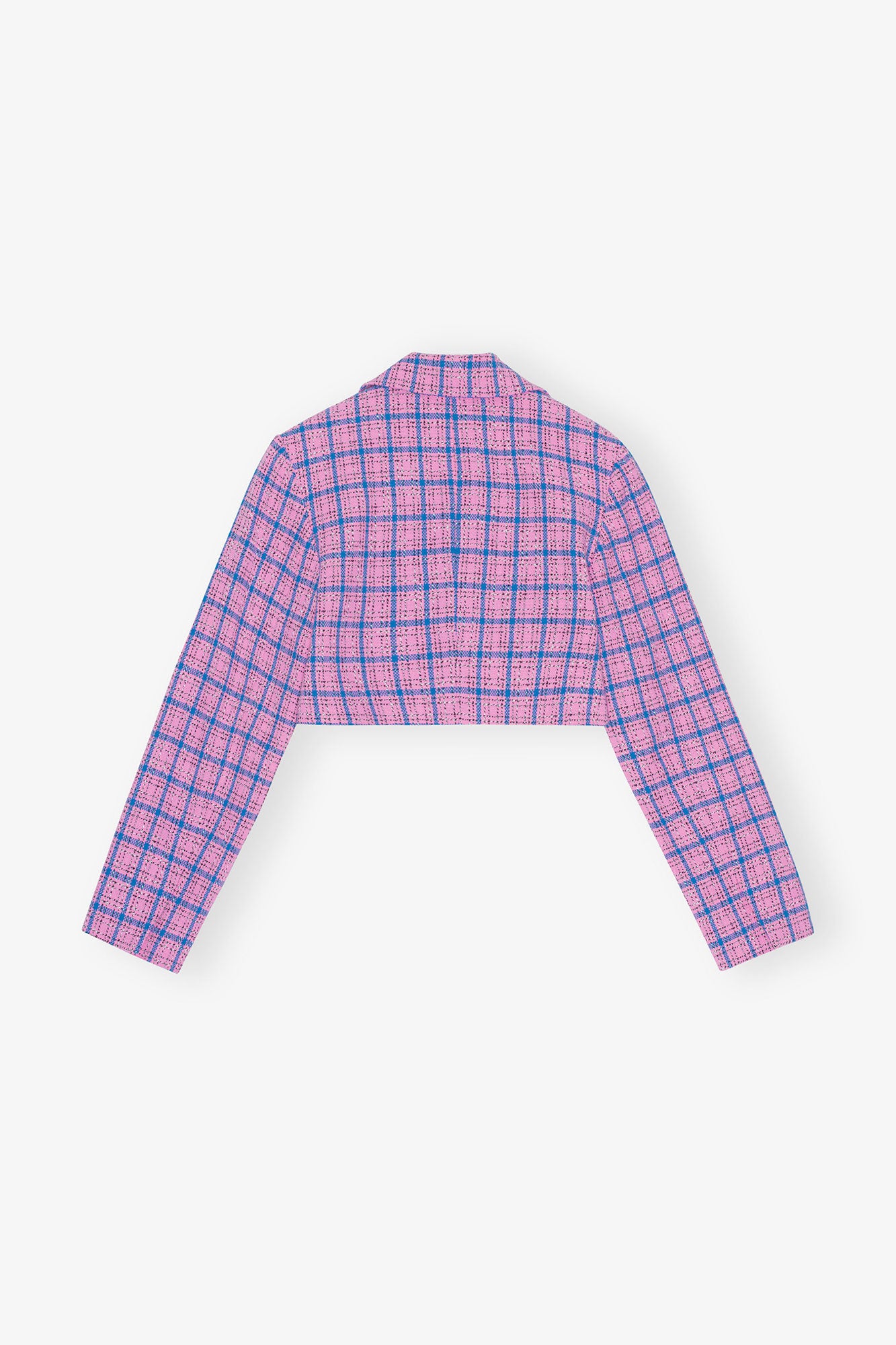 Check Suiting Cropped Blazer | Wild Orchid