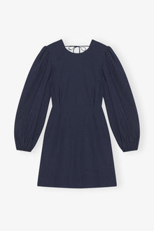 Drapey Melange Open Back Mini Dress | Sky Captain