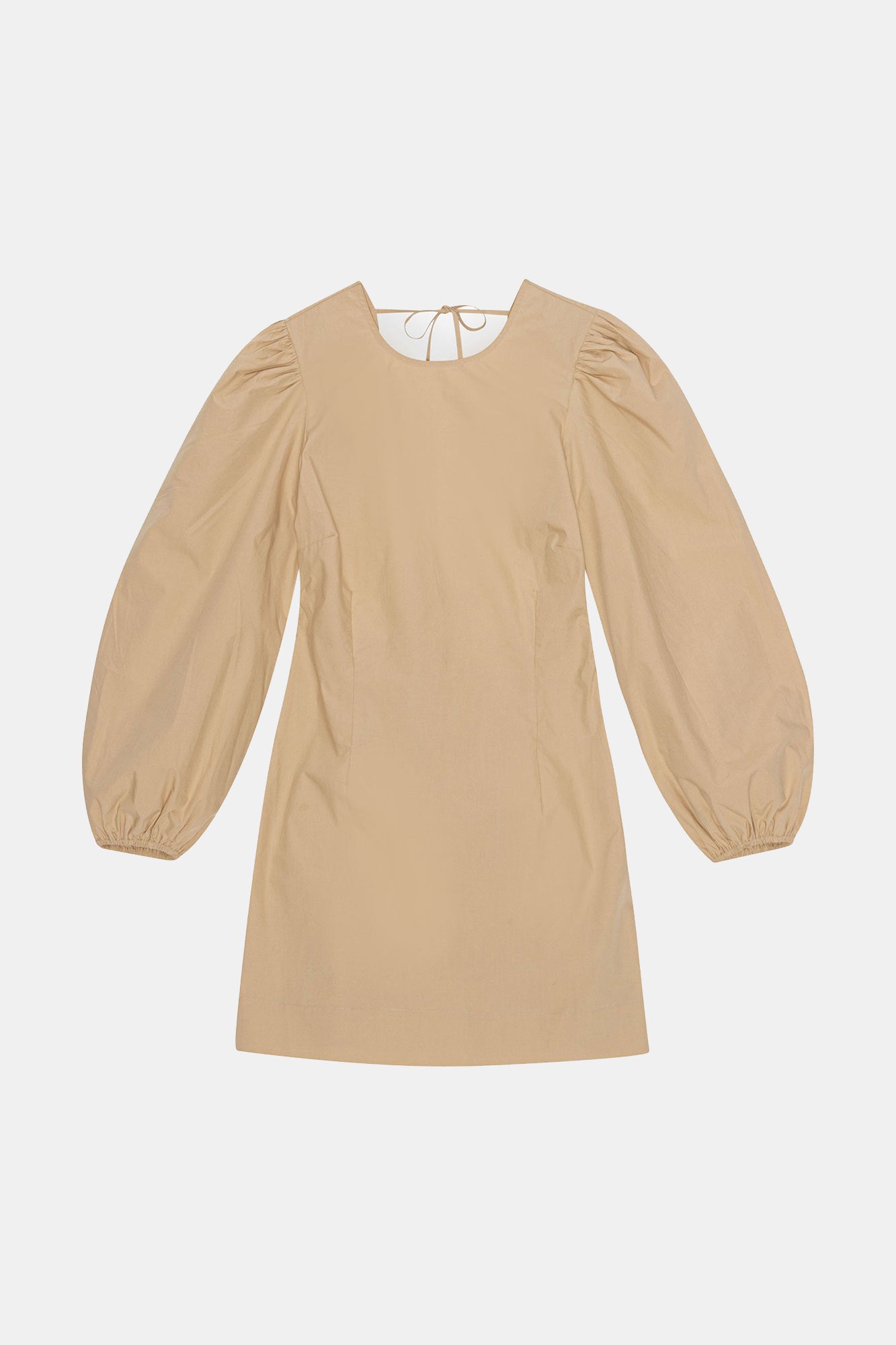 Cotton Poplin Open Back Mini Dress | Curds and Whey