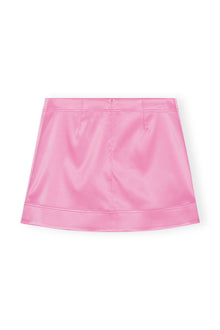 Double Satin Mini Skirt | Wild Orchid