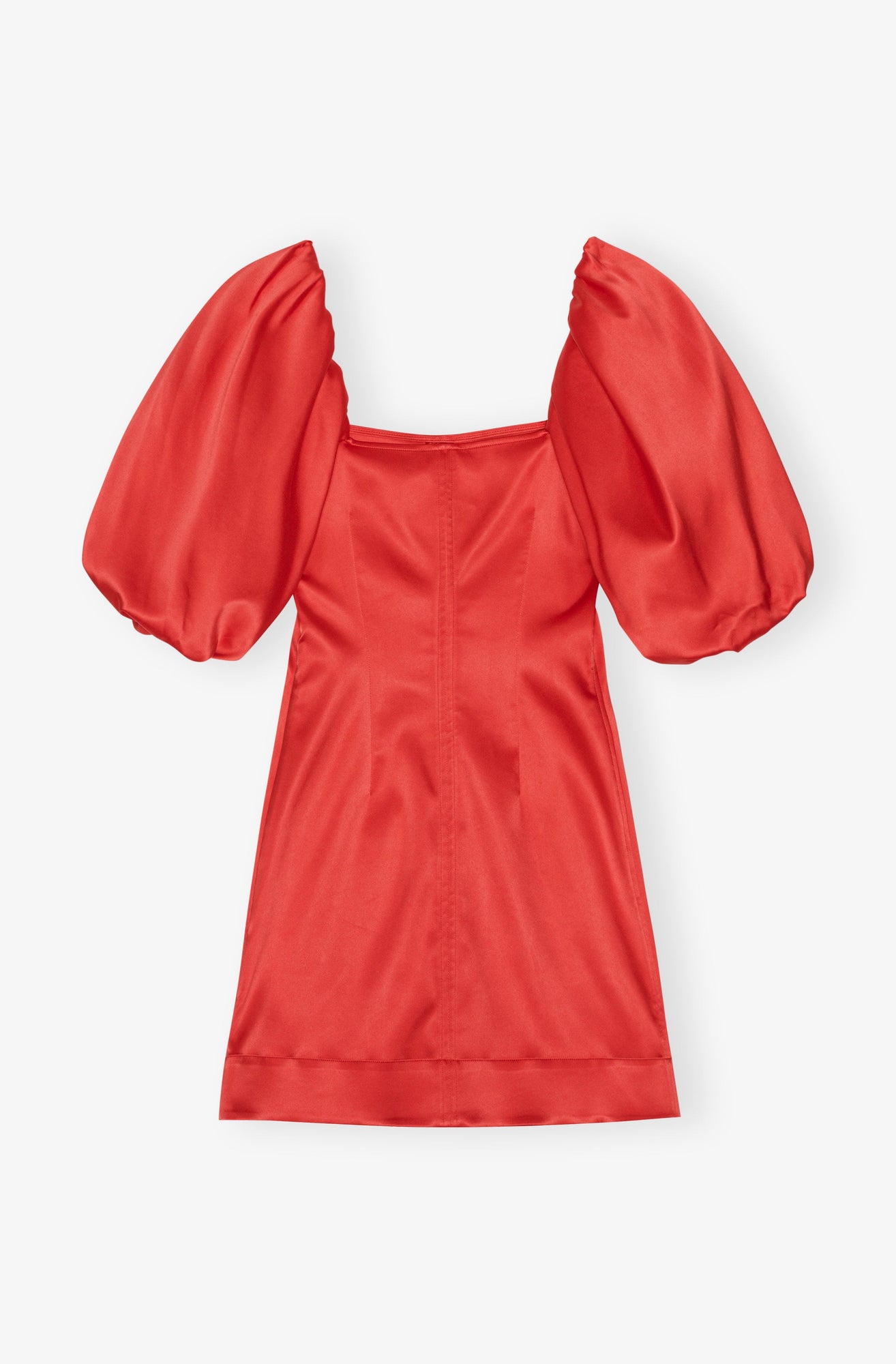 Double Satin Mini Dress | Racing Red