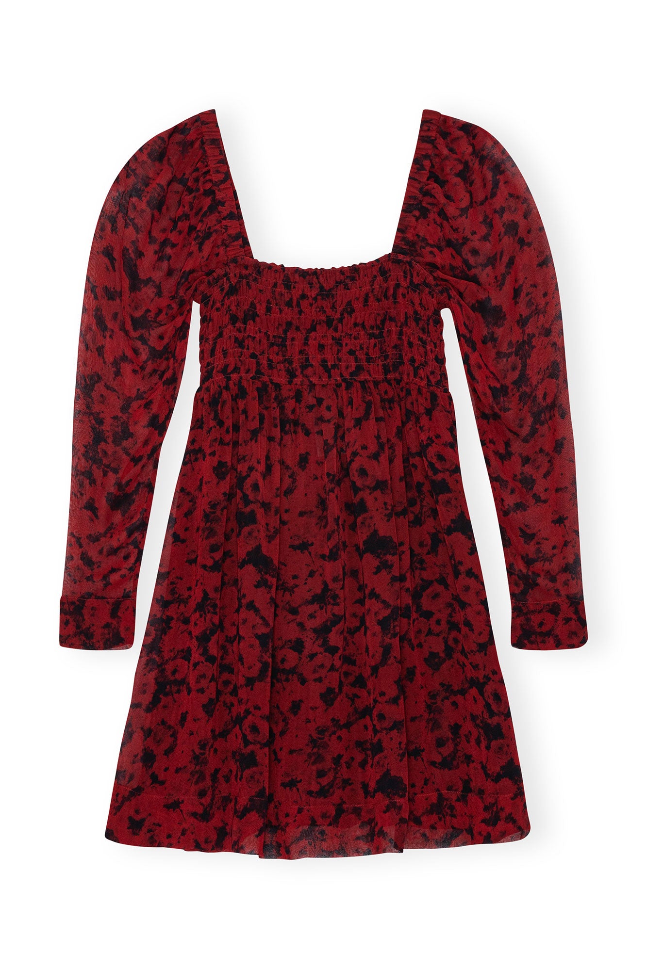 Printed Georgette Mini Dress | Syrah