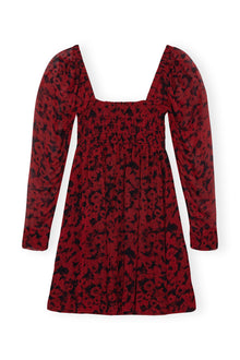 Printed Georgette Mini Dress | Syrah