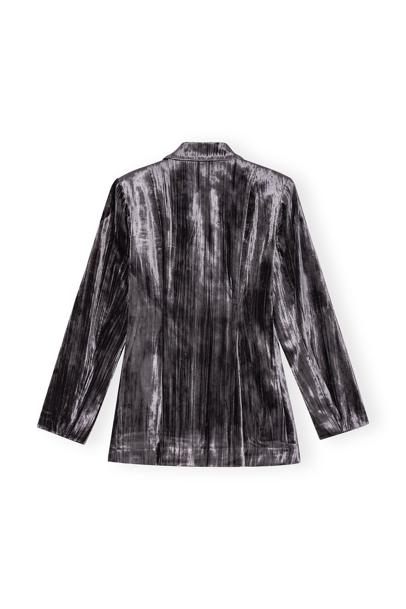 Striped Velvet Blazer | Phantom