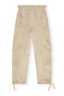 Washed Satin Pants | Safari
