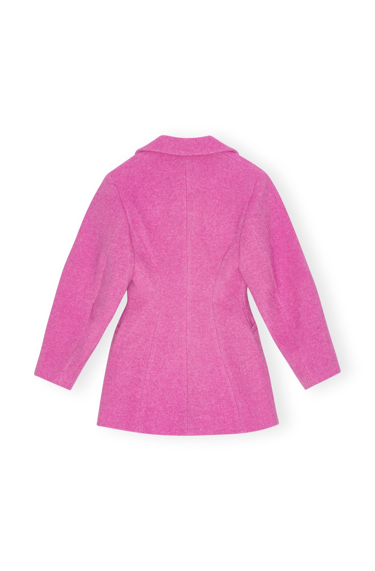 Twill Wool Suiting Fitted Blazer | Fiji Flower