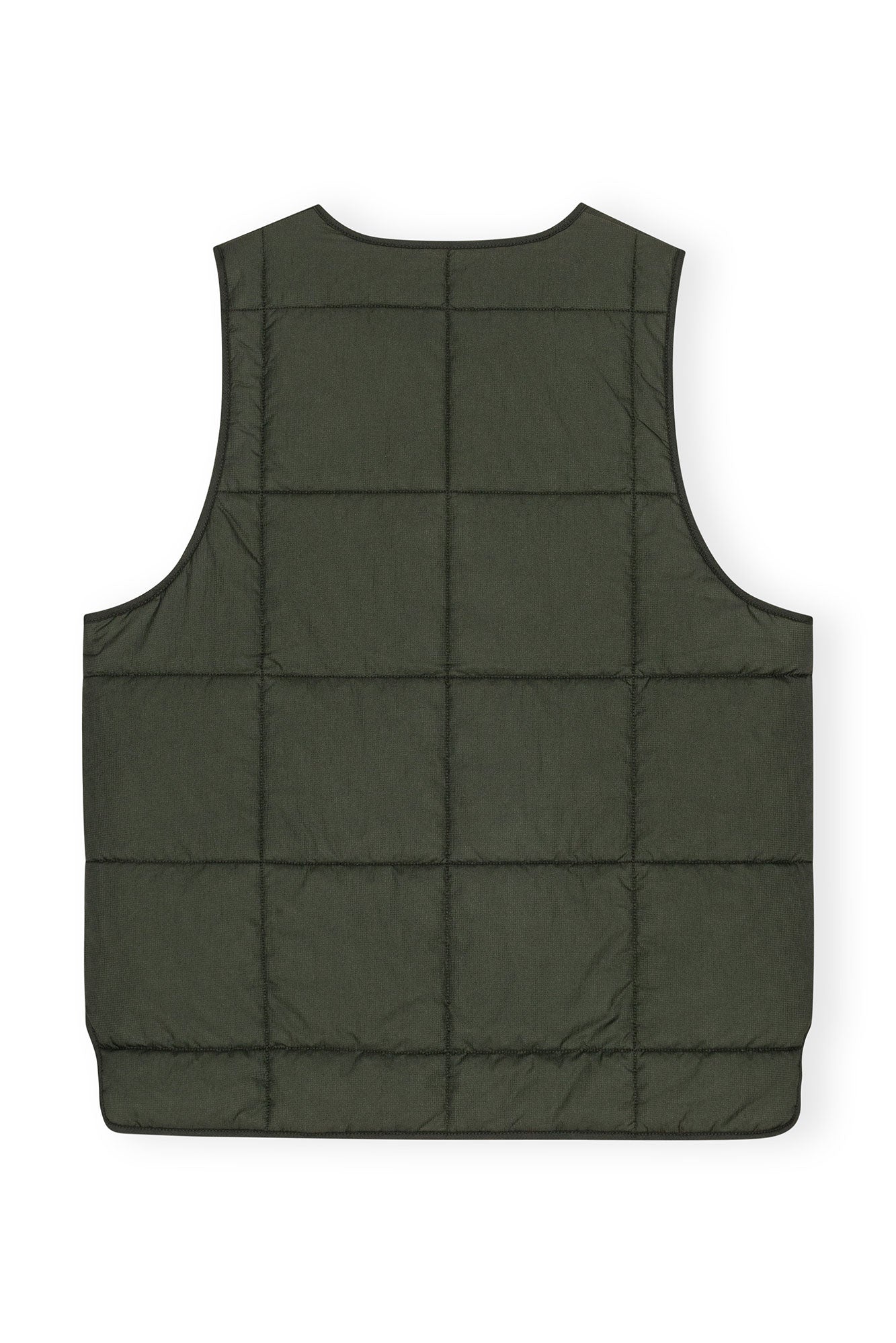Quilt Boxy Vest | Kombu Green