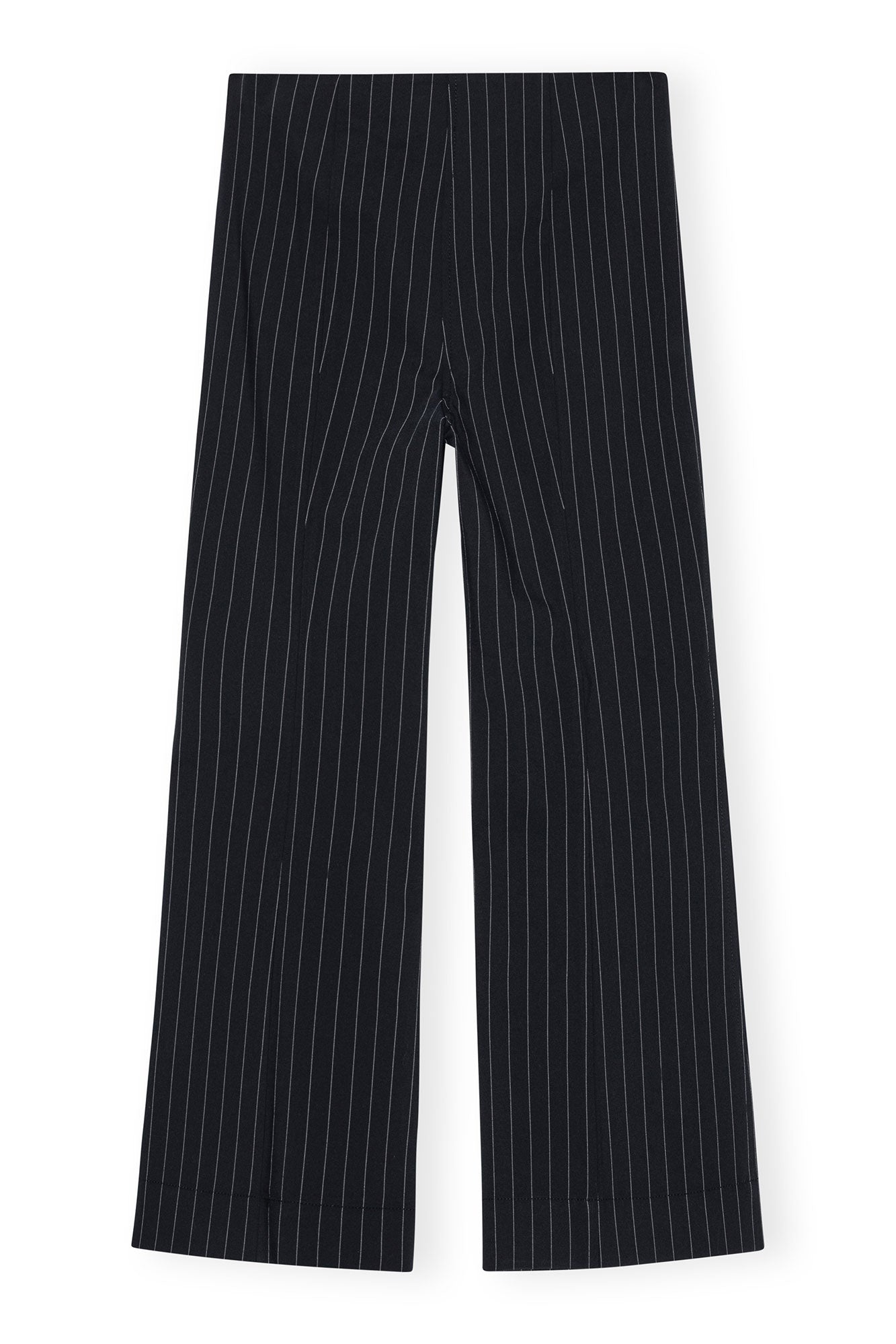Stretch Stripe Cropped Pants | Sky Captain