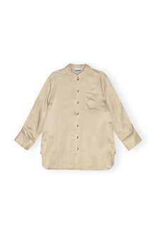 Washed Satin Shirt | Safari