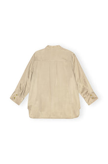 Washed Satin Shirt | Safari