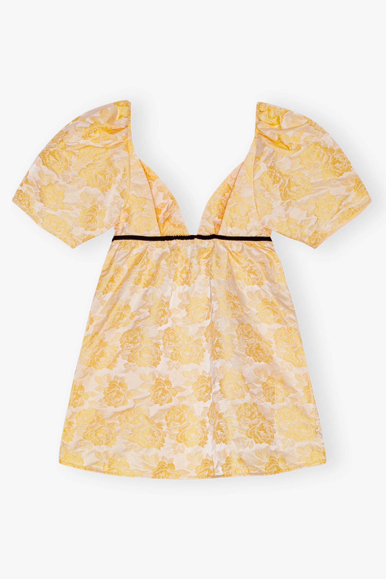 Botanical Jacquard Mini Dress | Flan