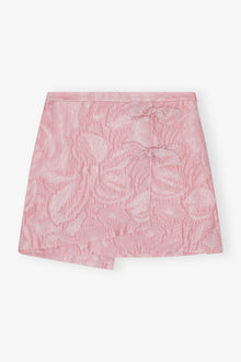 Textured Cloque Mini Skirt | Bleached Mauve