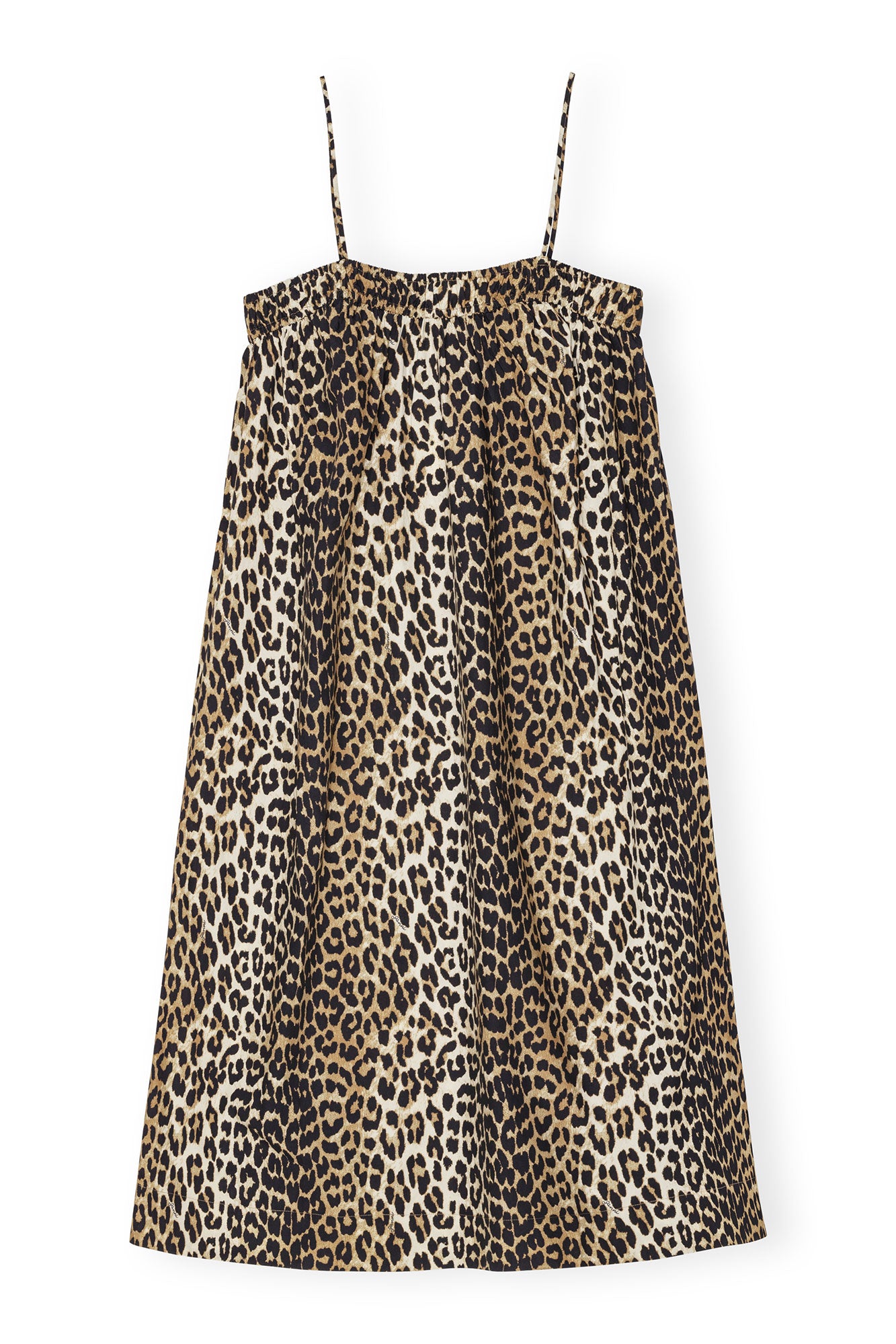 Midi Strap Dress | Leopard