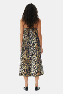 Midi Strap Dress | Leopard