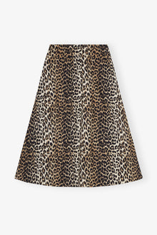 Printed Elasticated Maxi Skirt | Leopard