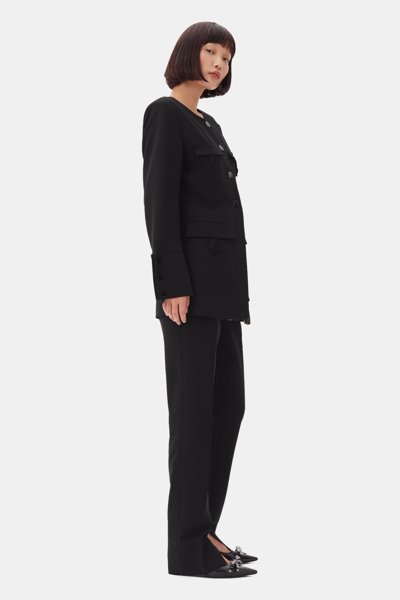 Suiting Fitted Blazer | Black