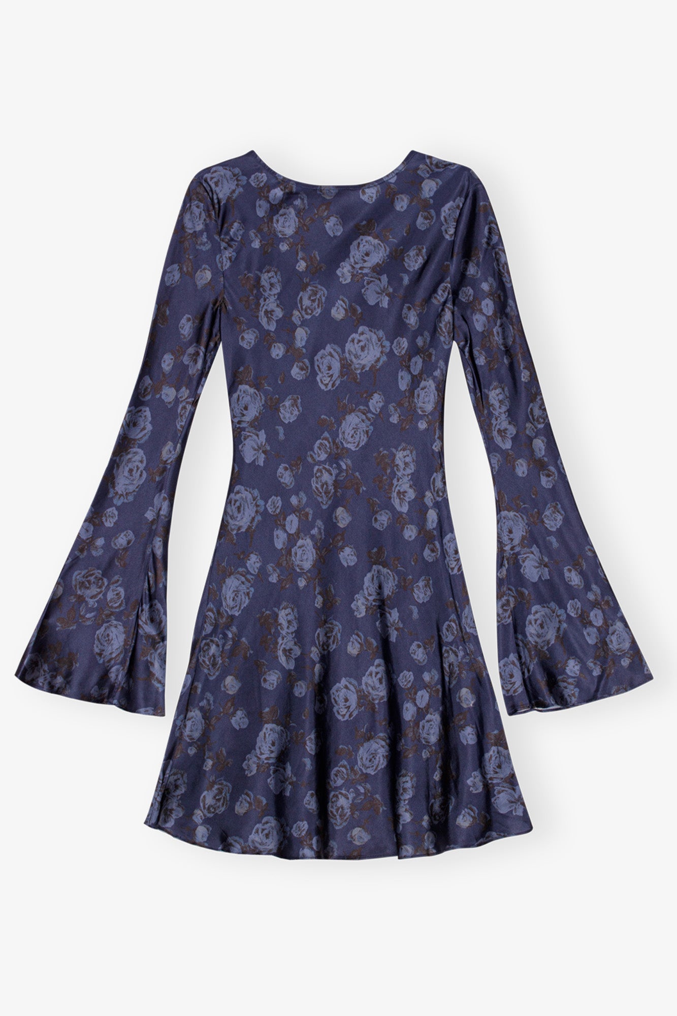 Printed Satin Mini Dress | Peacoat