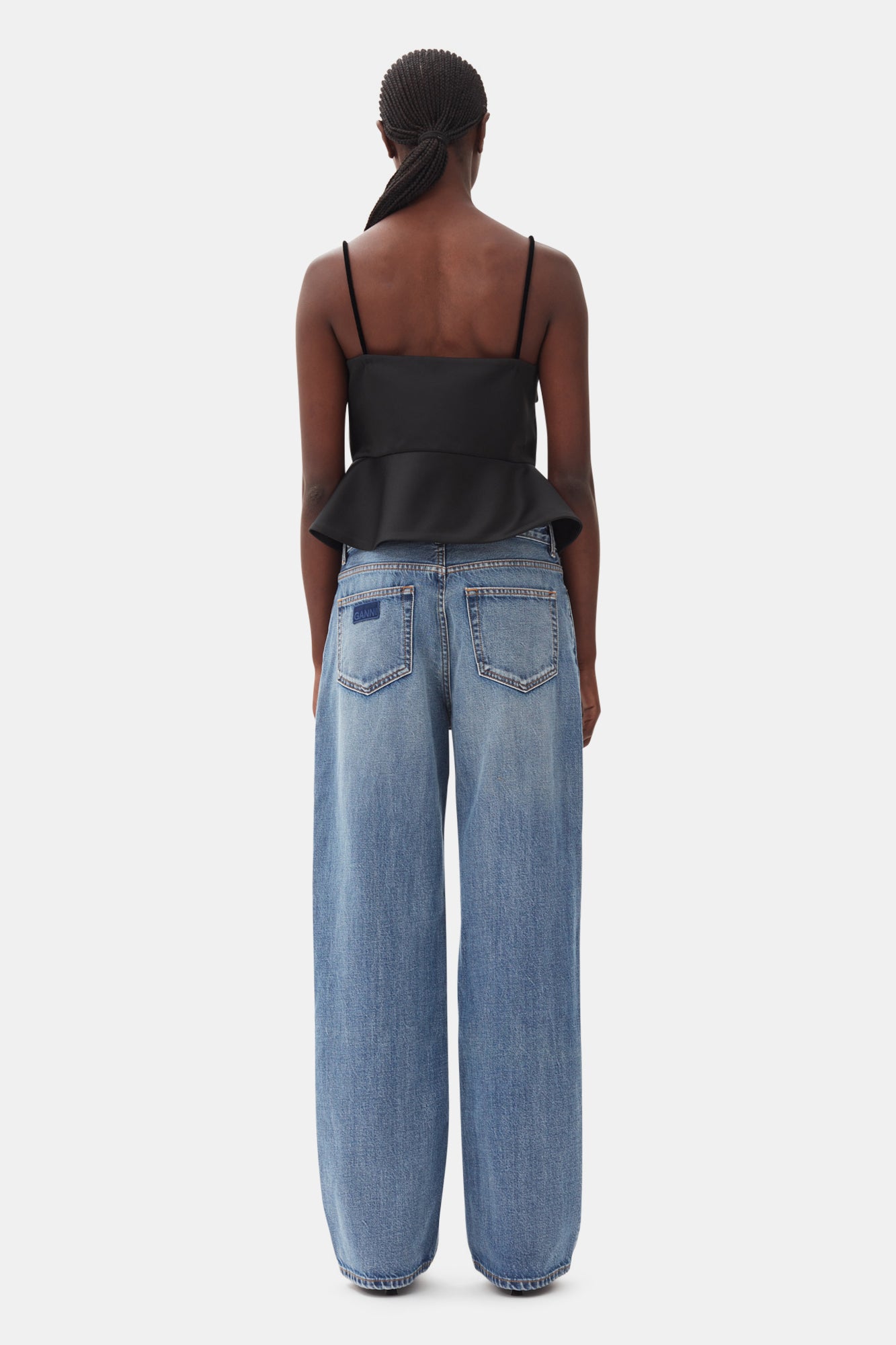 Duchesse Satin Top | Black