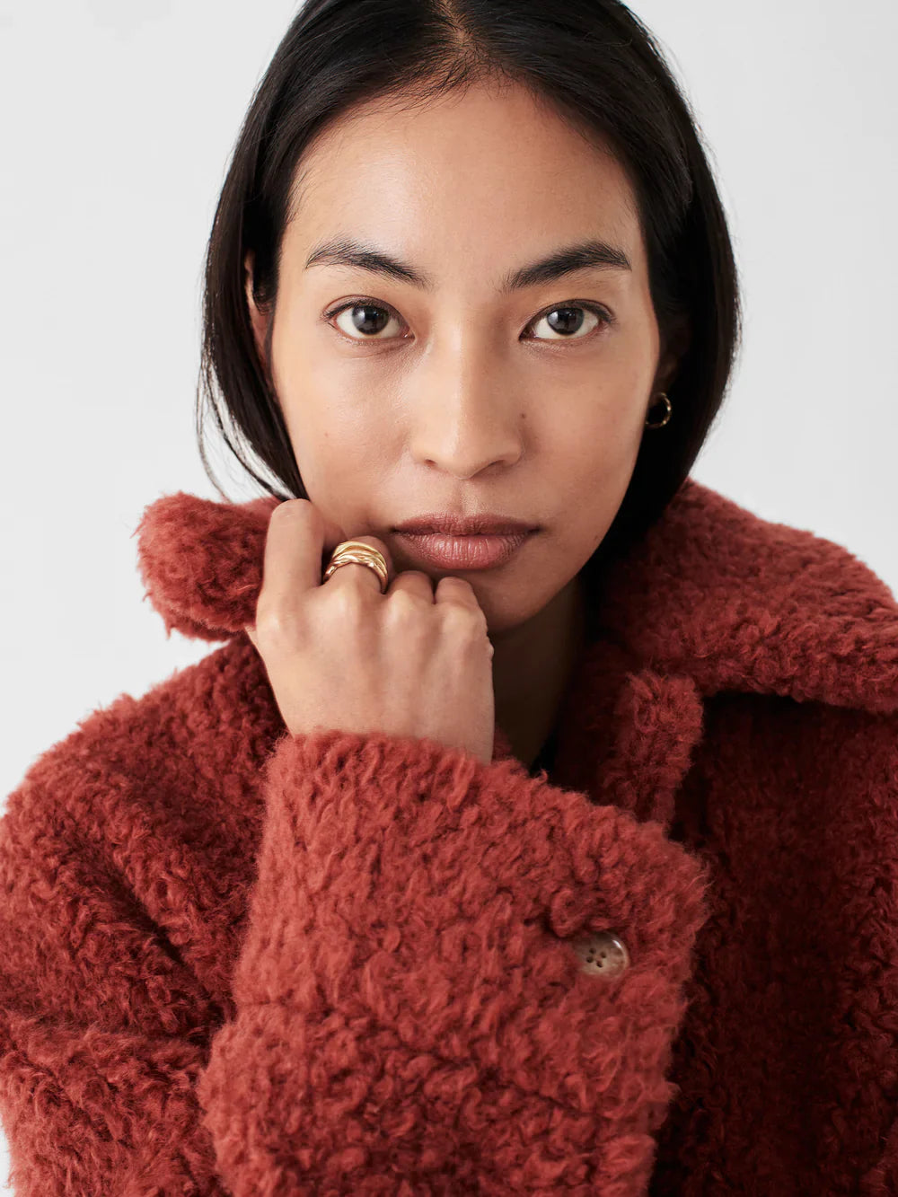 Womens | Timber Ridge High Pile Jacket | Henna
